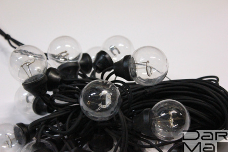 LED-2BLR-2835-50CM-10M-240V-R/BL, Белт-лайт с лампами красный/черный пр.