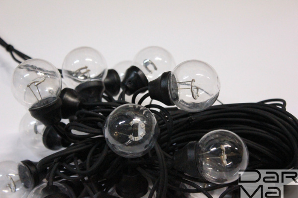 LED-2BLR-2835-50CM-10M-240V-R/BL, Белт-лайт с лампами красный/черный пр.