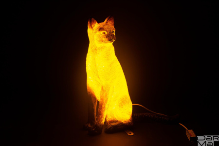 Световая фигура 3D Сиамский кот 360 LED 24V