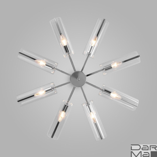 Потолочная люстра Eurosvet Trompeta 70144/8 хром