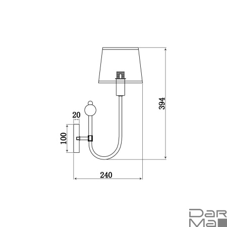 Бра Vele Luce Fabio VL1933W01
