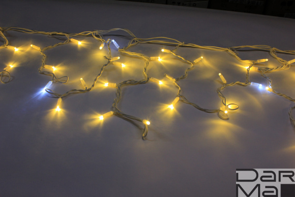 LED-RPLR-160-4.8M-24V-WW/WH-F(CW) W/O, Flash (НОВЫЙ КОННЕКТОР) на бел. проводе без шнура 24V/240V