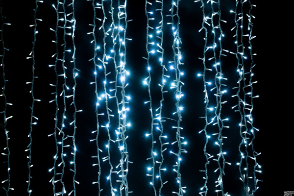 Светодиодный занавес ""Водопад"" 1х 3м БЕЛЫЙ LED-PHPL-1M*3M-2160ML-240V"