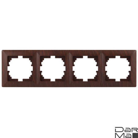 Рамка 4-постовая ЭРА Intro Solo венге 4-504-10 Б0043429