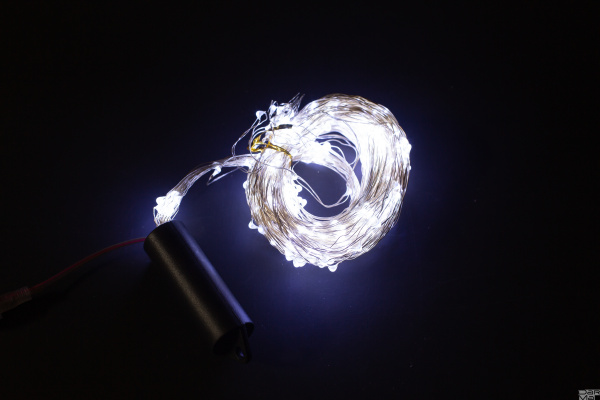 Гирлянда РОСА 2,5 м Белая 500 LED Фиксинг