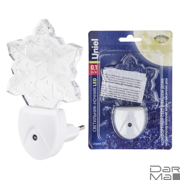 Светильник-ночник Uniel DTL-315 Цветок/White/Sensor UL-00007052