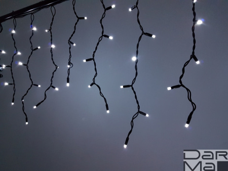 NEW LED-RPLR-160-4.8M-240V-W/BL белые светодиоды/черный провод