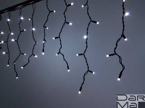 NEW LED-RPLR-160-4.8M-240V-W/BL белые светодиоды/черный провод