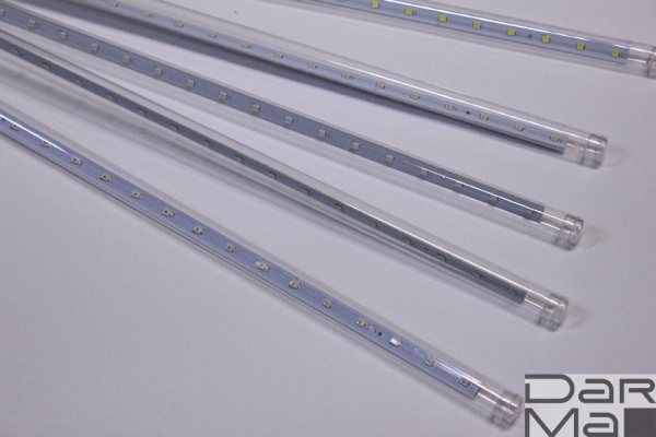 2021 Сосульки Трубки D12mm,10шт 0,5М Мульти (R/G/Y/B) LED-PLM-SNOW-540SMD-0.5*4.5M-10-12V-M  не соед