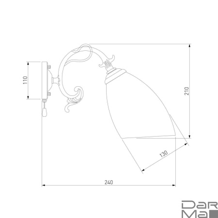 Бра Eurosvet 22010/1 античная бронза