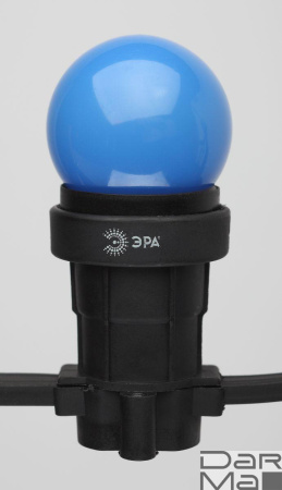 Лампа светодиодная ЭРА E27 1W 3000K синяя ERABL45-E27 Б0049573