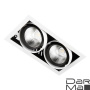 Встраиваемый светодиодный светильник Ambrella light Cardano T812 BK/CH 2*12W 4200K