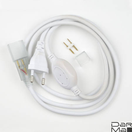 Шнур сетевой для светодиодной ленты Uniel UCX-SP4/B67-RGB White 1 Sticker 07692