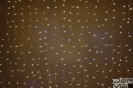 LED- PL-1920-240V-2*1.5M-WW/С-F(CW)  (белые теплые  светодиоды/прозр. пр), FLASH холодный белый 2023