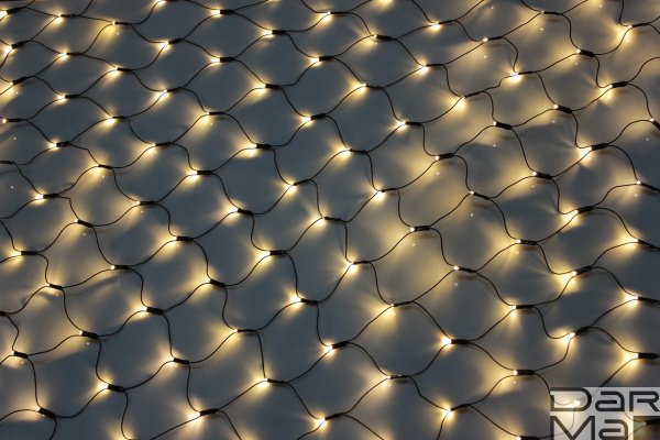 LED-SNL-288-2*1,5M-240V-WW/BL БЕЛЫЕ ТЕПЛЫЕ LED на чернoм проводе, соединяемая