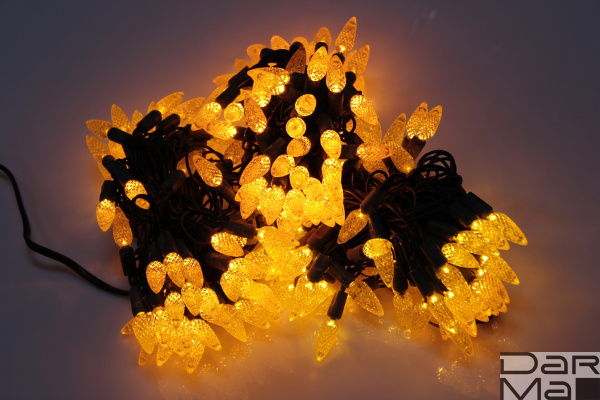 LED-PL-C6-4-G-220V-20-Y, 20м, 200-205 светодиодов, жёлтый