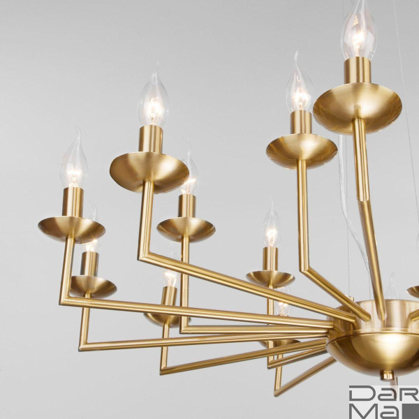 Подвесная люстра Eurosvet Cariso 60150/18 латунь