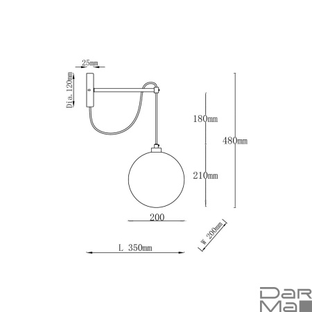 Бра Vele Luce Freedom VL5544W01
