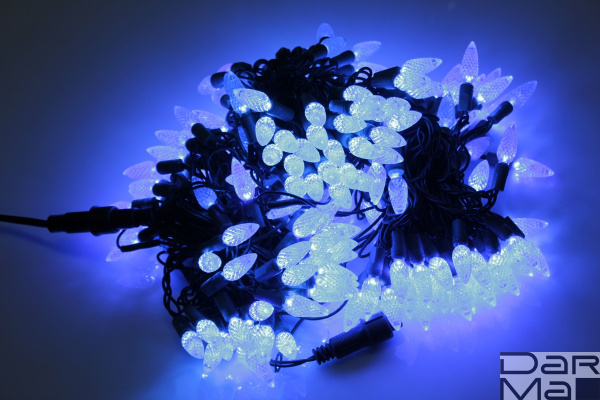 LED-PL-C6-4-G-220V-20-B, 20м, 200-205 светодиодов, синий