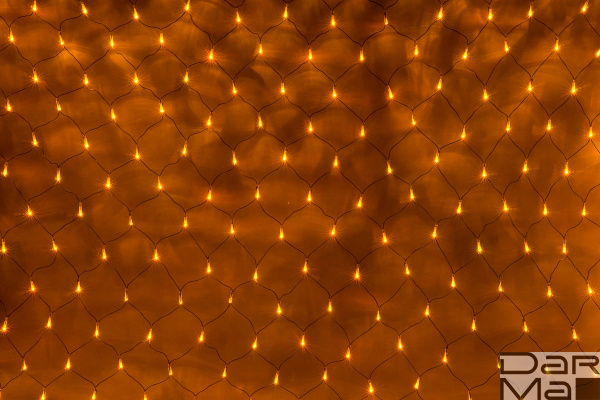 LED-XG-540-2*4M-230V ЖЕЛТЫЕ LED на черн с контр