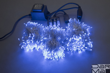 F   Синий LED-BS-200*3-20M*3-24V-B прозрачный пр. (Flash через каждые 7 светодиодов)