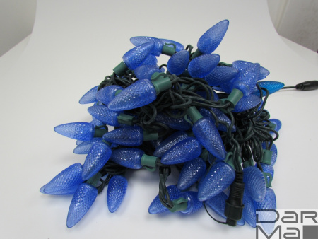 LED-PL-C9-8-G-220V-18-B, 20м, 96 LED синий