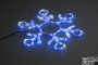 LED-XM(FR)-2D-CK022-24'-B-F(W) Синяя Снежинка 60.5х52см с белыми Flash LED