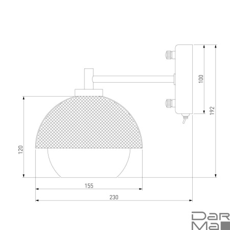Бра Eurosvet 70106/1 черный