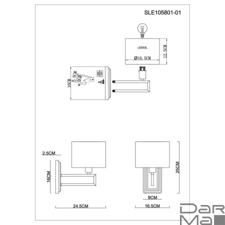 Бра Evoluce Danae SLE105801-01