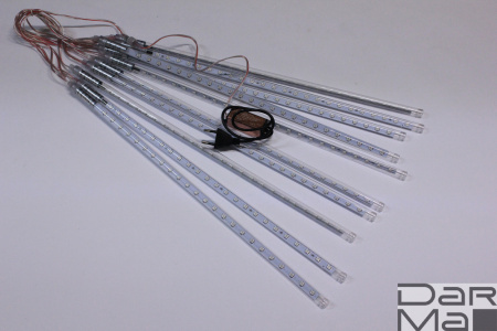 2021 Сосульки Трубки D12mm, 10шт 0,5М RGB  LED-PLM-SNOW-480SMD-0.5*4.5M-10-12V-RGB  не соедин.