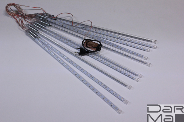 2021 Сосульки Трубки D12mm, 10шт 0,5М RGB  LED-PLM-SNOW-480SMD-0.5*4.5M-10-12V-RGB  не соедин.