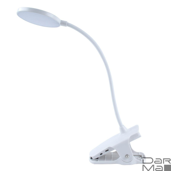 Настольная лампа на прищепке Uniel ULM-D605 4W/3000-6000K/DIM White UL-00010742