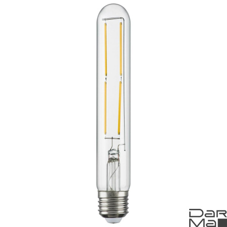 Лампа светодиодная филаментная Lightstar LED Filament E27 6W 3000K трубчатая прозрачная 933902