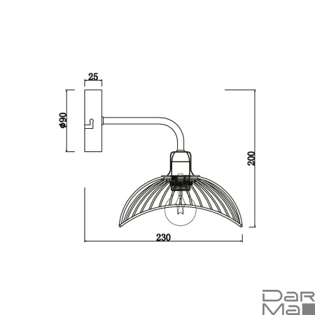 Бра Vele Luce Gorgon VL5384W01