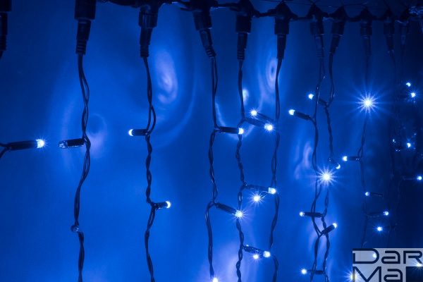 LED- PLS-5720-240V-2*6М-B/BL-F (синие светодиоды/черный пр) Flash