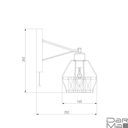 Бра Eurosvet 70075/1 черный