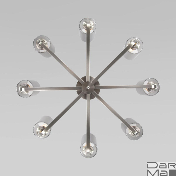 Потолочная люстра Eurosvet Defi 60138/8 сатин-никель