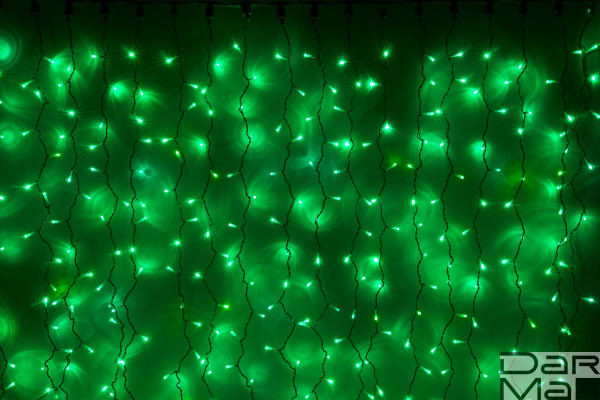 LED-XP-9025-9M-230V (зеленые светодиоды/черный пр)