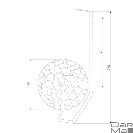 Бра Eurosvet Luxor 40019/1 серебро