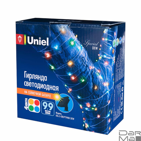 Гирлянда на солнечных батареях Uniel Роса USL-S-128/PT9900 Dew UL-00004672