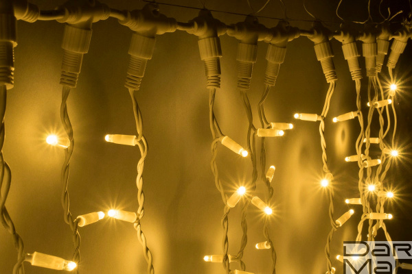 LED- PLRS-3720-240V-2*3М-WW/WH (теплые белые светодиоды/белый каучуковый пр)