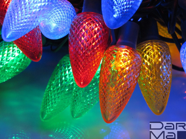 LED-PL-C9-8-G-220V-18-M, 20м, 96 LED мульти