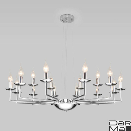 Подвесная люстра Eurosvet Cariso 60150/18 хром
