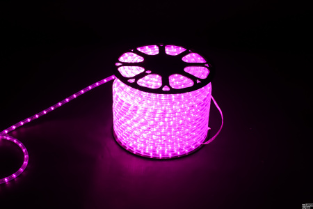 Дюралайт 2W РОЗОВЫЙ 13мм 36 LED PH-119-13mm-P