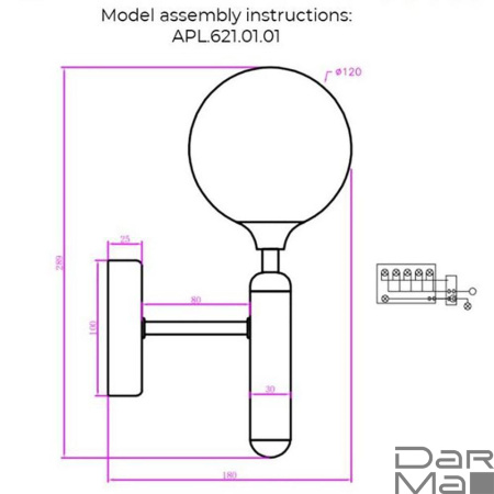 Бра Aployt Ewelina APL.621.01.01