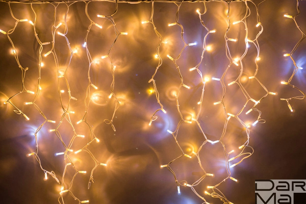 LED-RPLR-360(60X6)-240V-3.6M-WW+W Flash-холодный белый,  белые теплые светодиоды на белом проводе