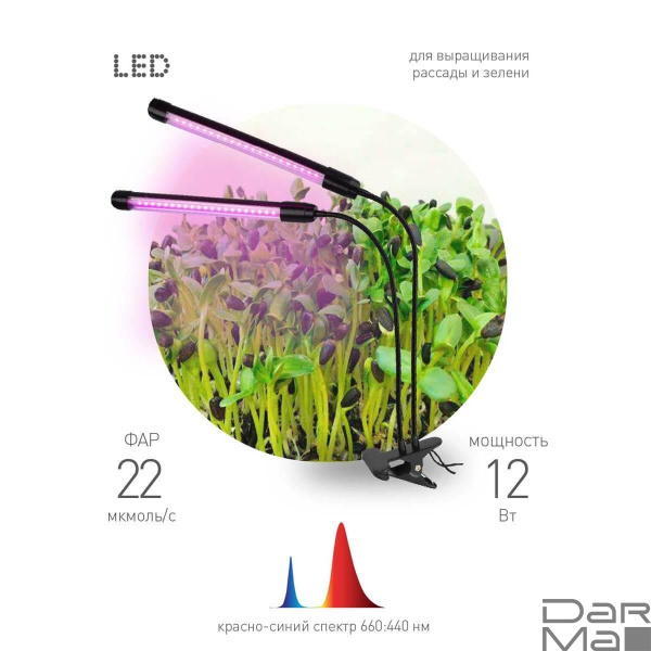 Светодиодный светильник для растений ЭРА Fito-20W-Аled-N Б0053059