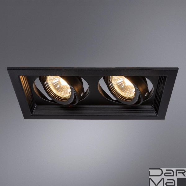 Встраиваемый светильник Arte Lamp Canis A6661PL-2BK