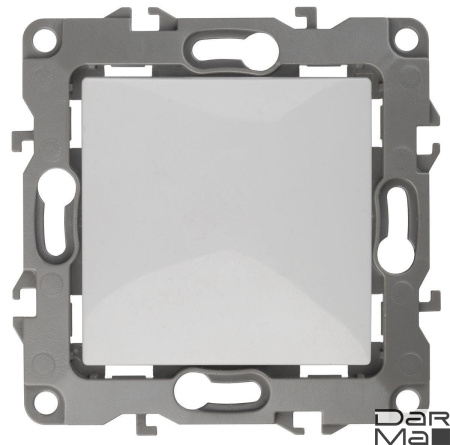 Кнопка ЭРА 12 10AX 250V белый 12-1111-01 Б0047830