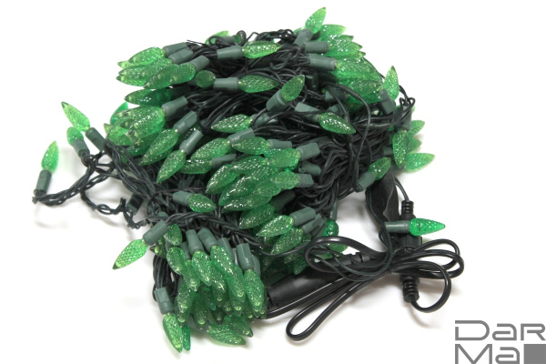 LED-PL-C6-4-G-220V-20-G, 20м, 200-205 светодиодов, зелёный